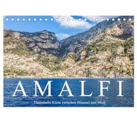 Amalfi - Traumhafte Küste zwischen Himmel und Meer (Tischkalender 2026 DIN A5 quer), CALVENDO Monatskalender: Spektakuläre Traumküste an der Südwestküste Italiens am Mittelmeer.