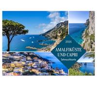 Amalfiküste und Capri - Sehnsuchtsorte (Tischkalender 2026 DIN A5 quer), CALVENDO Monatskalender: Malerische Impressionen aus Süditalien