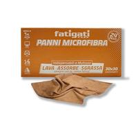 Amami BEAUTY 24 Panni per la Pulizia in Microfibra Multiuso - Strofinacci riutilizzabili e senza pelucchi - Vari Colori, 30x30 cm - Per auto, casa, cucina, ufficio, mobili, vetri (Marrone)