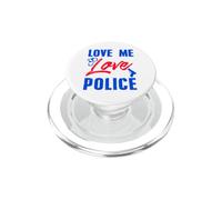 Amami come ami la polizia messaggio ribelle forte PopSockets PopGrip per MagSafe