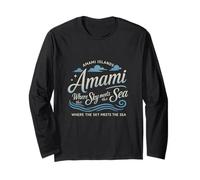 Amami Oshima Dove il cielo incontra il mare Maglia a Manica