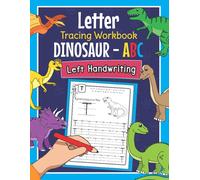 Amanda Clever Letter Tracing Workbook Dinosaur - ABC Left Handwritin (Tascabile)