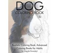 Amanda Davenport Dog Coloring Book (Tascabile) Realistic Animals Coloring Book