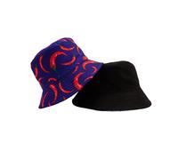 Amanda Jacobs Cappello alla pescatora con stampa peperoncini - Novità motivo cibo piccante | Cappello alla pescatora in cotone per uomini e donne | Cappello da sole per giardinaggio all'aperto, Marina
