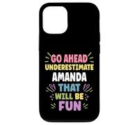 AMANDA Personalized Women's Gift Custom AMANDA Custodia per iPhone 12/12 Pro