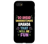 AMANDA Personalized Women's Gift Custom AMANDA Custodia per iPhone SE (2020) / 7/8