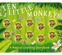 Amanda Sobotka Ten Little Monkeys (Libro di cartone) Counting Storybooks