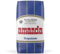 Amanda Yerba Mate Tè Despalada 500g + Campione regalo (40g) | La bevanda è ricca di vitamine e antiossidanti, accelera il metabolismo.Non contiene zucchero Argentina