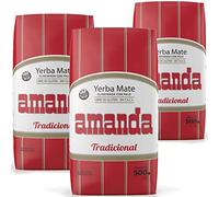 Amanda Yerba Mate Tè Tradicional Imballaggio pressato 1.5 kg + Campione regalo (40g) | La bevanda è ricca di vitamine e antiossidanti, accelera il metabolismo.Non contiene zucchero Argentina