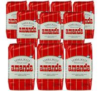 Amanda Yerba Mate Tè Tradizionale 10kg (10 x 1kg) | Set Mate Argentino | Bevanda disintossicante ed energetica