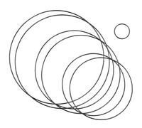 AMANDELIZABE 7 pezzi (5, 20, 25 e 30 cm) anelli in metallo per fai da te, anello in metallo nero, anelli decorativi da appendere per la realizzazione di corone di nozze e arazzo da parete