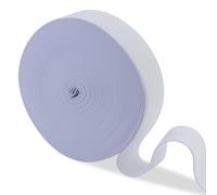 AMANDELIZABE Elastico bianco 40 mm di larghezza - 20 metri di spessore elastico per la casa, accessori per il cucito, elastico per la casa, per il fai da te.