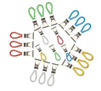AMANDELIZABE Set di 20 ganci per asciugamani, ganci di ricambio colorati, ganci da cucina, strofinacci da cucina, ganci per asciugamani, clip portasciugamani per bagno, cucina, 5 colori