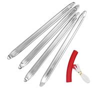 AMANDELIZABE Set di 4 ferri da montaggio, 30 cm, leva per pneumatici in acciaio ad alta resistenza, attrezzi per il montaggio di pneumatici per moto, bicicletta, carrello, scooter, con 1 custodia