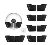 AMANDELIZABE Set di 5 paia di portacoperchi regolabili per porta armadio con 1 gancio trasparente, organizer per coperchio in casseruola regolabile