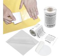 AMANDELIZABE Set di 6 toppe di riparazione trasparenti - Autoadesive di riparazione per piscina, gonfiabile, piscina per bambini, impermeabile, materasso ad aria, tenda