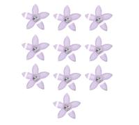 amangul 10 fermagli per capelli a forma di fiore con strass bianchi, per donne e ragazze, accessori decorativi per feste di nozze, presa sicura (come mostrato)