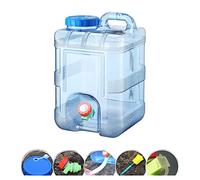 amangul 5/8/10/12/15L Clear Water Container Serbatoi Con Rubinetto Secchio Esterno Campeggio Carrier Portatile Secchio Contenitore di Acqua Per Campeggio Sostituzione