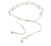 amangul Cintura da ragazza intrecciata in vita con conchiglie conchiglie intrecciate vintage cravatta in vita per ragazze di campagna cinture in vita per donne per abiti, Imitazione verticale S