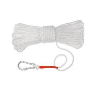 amangul Corda intrecciata per boa di salvataggio da 15 m, con gancio a molla, per boa, corda singola da arrampicata con ancoraggio a molla
