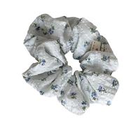amangul Elastici per capelli ricamati floreali francesi, da donna, in tessuto morbido, accessori per capelli, accessori per capelli per coda di cavallo, ornamento (1)