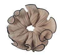 amangul Elastico per capelli increspato spesso oversize elastico per capelli elegante corda per capelli elastico da donna per coda di cavallo (caffè basso)