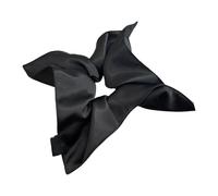 amangul Elastico per capelli increspato spesso oversize elastico per capelli elegante corda per capelli elastico da donna supporto coda di cavallo (nero)