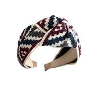 amangul Fasce elastiche per capelli in pizzo floreale ricamato, fascia larga, accessorio per capelli da donna (A)