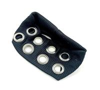 amangul Fasce elastiche per capelli in stile punk metallizzato, per hiphop di varie dimensioni, ideali per festival musicali e feste (nero)