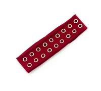 amangul Fasce elastiche per capelli punk con occhielli scavati, per hiphop e rock in metallo, da indossare per feste, accessori alla moda da donna (rosso)