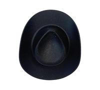 amangul Fermaglio per capelli a forma di cappello da cowgirl, accessorio per capelli da sposa, feste in stile occidentale, accessori per capelli per feste in maschera (nero)