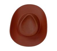 amangul Fermaglio per capelli a forma di cappello da cowgirl, accessorio per capelli da sposa, feste in stile occidentale, accessori per capelli per feste in maschera (marrone)