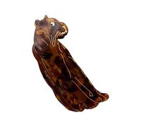 amangul Fermaglio per capelli a forma di leopardo, grazioso fermaglio per capelli per San Valentino, forte tenuta (come mostrato)