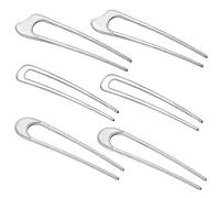 amangul Forcine per capelli dalla forma unica, grandi accessori francesi in metallo, accessori per lo styling delle donne, fermagli per capelli alla moda (set da 2)