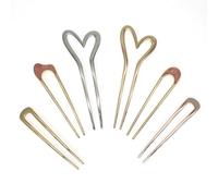 amangul Forcine per capelli dalla forma unica, grandi accessori francesi in metallo, accessori per lo styling delle donne, fermagli per capelli alla moda (set da 10)