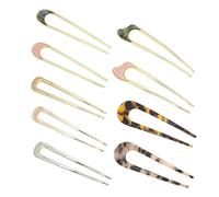 amangul Forcine per capelli dalla forma unica, grandi accessori francesi in metallo, accessori per lo styling delle donne, fermagli per capelli alla moda (set da 7)