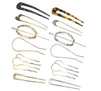 amangul Forcine per capelli dalla forma unica, grandi accessori francesi in metallo, accessori per lo styling delle donne, fermagli per capelli alla moda (set da 12)