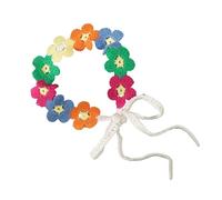 amangul French Country Cottagecore - Bandana lavorata a maglia, motivo floreale, da donna, accessorio per capelli da spiaggia e viaggio (fiore 1)