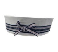 amangul InsStyle - Cappello da donna primaverile, per feste in maschera, elegante JKStyle, con fiocco, da marinaio, per abbigliamento casual, bianco, Taglia unica