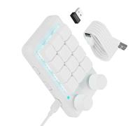 amangul Modi multipli 12 tastiera chiave macro con RGBs due manopole Connectivitys & USB C per i giocatori