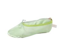 amangul Portamatite a forma di scarpa da balletto Borsa di immagazzinaggio della penna di grande capacità Caso cosmetico Contenitore, Verde