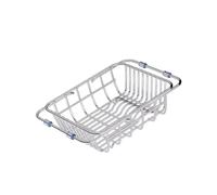 amangul Scolapiatti estensibile 304 Rustless Kitchen Planner dimensione flessibile per tutti i lavelli a prova di ossidazione asciugatura risposta modificabile sopra il lavello Rack Planner