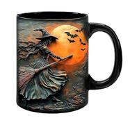 amangul Tazze in ceramica uniche a tema streghe grande capacità regali di Halloween tazza da caffè per cioccolata calda tè regalo streghe regalo a tema