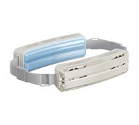 amangul Ventola portatile da 5000 mAh ricaricabile con doppia piastra di raffreddamento e forti flussi d'aria innovativi, mini ventaglio per cintura di ghiaccio (bianco)