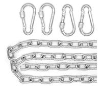 AMANKA 2X 230kg Catena per Sedia Appesa - 100cm Sospensione - 4 Moschettoni - per Altalena Amaca