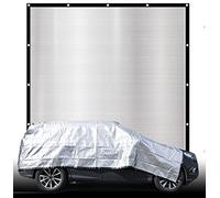 AMANKA 2x2 m Copertura Sole Auto - 99% Sombra Telo Anti UV - Tessuto Oscurante Termico - Telo Parasole Auto Esterno - Telo Copri Camper Telone Campeggio Tarp Riflettente per Giardino Telone Spiaggia
