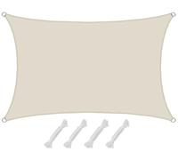 AMANKA 98% Protezione UV: Vela Ombreggiante 1x2m - Impermeabile - Tenda a Vela Impermeabile Rettangolare - Tenda da Sole per Esterno Vele Parasole da Esterno Parasole a Vela Ombra Balcone Parasole