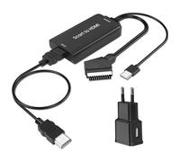 AMANKA Cavo Adattatore Scart HDMI Convertitore da Scart a HDMI Connettori Video
