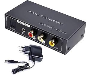 AMANKA Estrattore HDMI Convertitore Audio, Supporto HDMI Audio 192Khz Toslink Stereo RCA L/R 3.5mm Jack