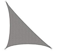 AMANKA Tenda da Sole UV - 3,6x3,6x5,1 Triangolo Rettangolo HDPE - Telo di Protezione Solare Grigio